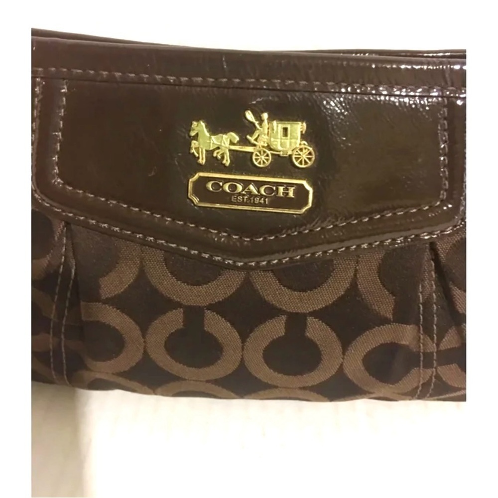 Coach vintage CC signature print wristlet - Picture 3 of 6